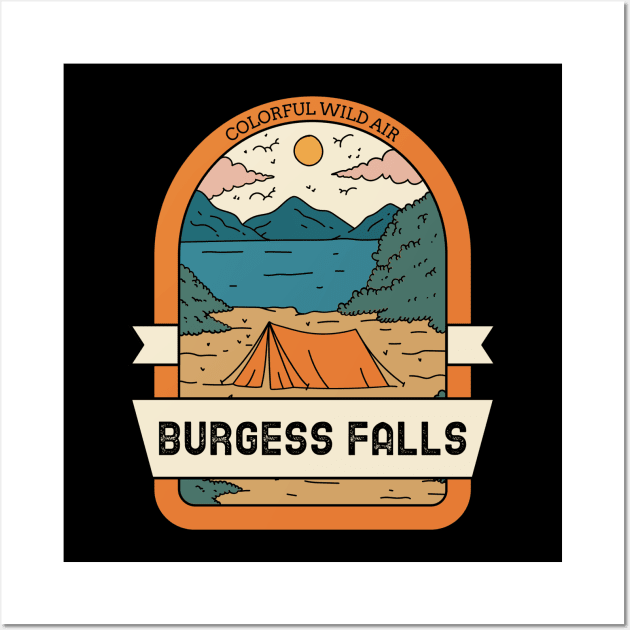 Burgess Falls Vintage Travel Wall Art by Insert Place Here